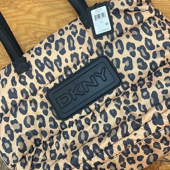 🆕DKNY Torie Leopard Print Tote NWT - Picture 5 of 9